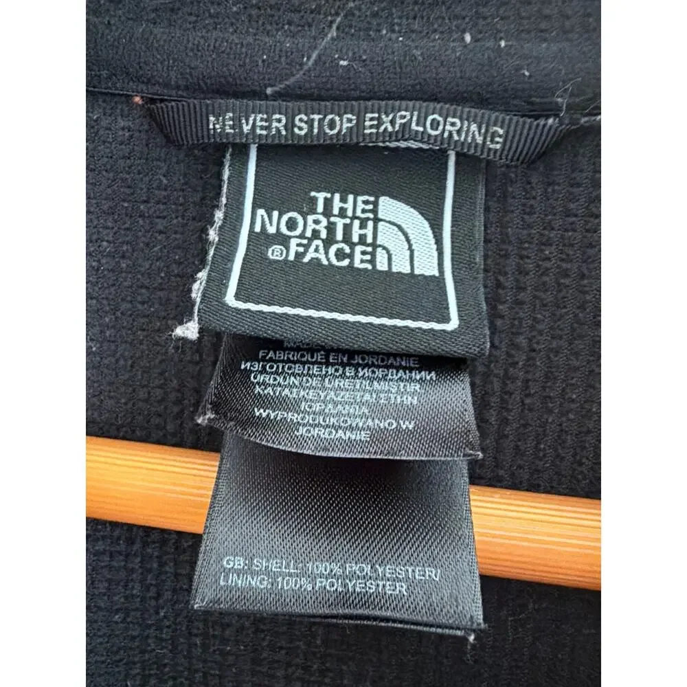 he North Face Heather Maroon Full Zip Fleece Jacket Small
